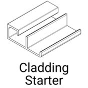 Knotwood Decking/Cladding Starter Board SQ Corner for Adjust D/C - 5650mm (18'6") (150)